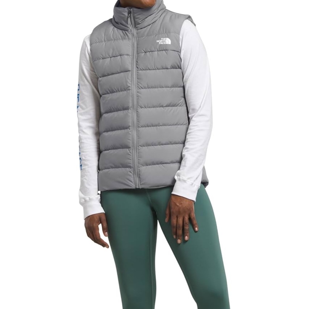The North Face Women's Grey down Puffer Vest